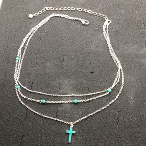 Vintage NRO cross necklace